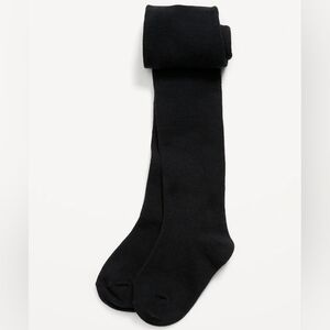 Old Navy Toddler Girls Soft-knit Solid Tights Black Size 2T-3T NWT